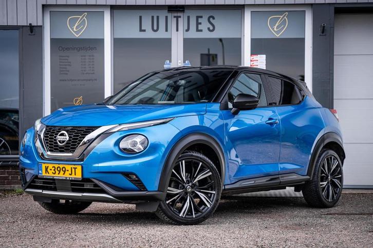 Nissan Juke 1.0 DIG-T N-Design AUT. I Bose I Trekhaak I Lede, Auto's, Nissan, Bedrijf, Te koop, Juke, 360° camera, ABS, Achteruitrijcamera