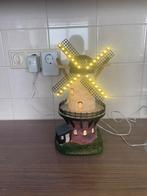 2x Kerst deco molens voor kerstdorp, Diversen, Ophalen, Zo goed als nieuw