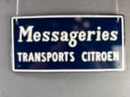 Oud origineel emaille reclamebord transport Citroen, Ophalen of Verzenden