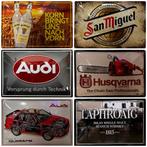 Laurel en Hardy zwart wit reclamebord van metaal wandbord, Info@deconoord.nl, Nieuw, Ophalen of Verzenden, Foto of Kaart