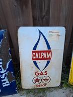 Emaille reclamebord Calpam gas, Ophalen of Verzenden, Gebruikt, Reclamebord