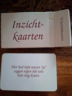 Set Inzichtkaarten, Boeken, Esoterie en Spiritualiteit, Ophalen of Verzenden, Zo goed als nieuw, Tarot of Kaarten leggen, Overige typen