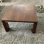 Mooie notenhouten salontafel italiaans design v quadra zgan, 50 tot 100 cm, 50 tot 75 cm, Modern stijlvol, Vierkant