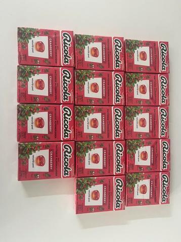 Ricola Keelpastilles Cranberry Suikervrij 14 Doosjes beschikbaar voor biedingen