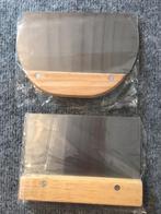 Deegsnijders / spatels met houten handgreep (RVS, 2 st), -, -, Nieuw, Ophalen of Verzenden