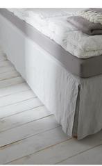 Bedrok H&M gewassen linnen lichtgrijs 180x200, Huis en Inrichting, Gebruikt, Overige typen, Tweepersoons, Ophalen of Verzenden