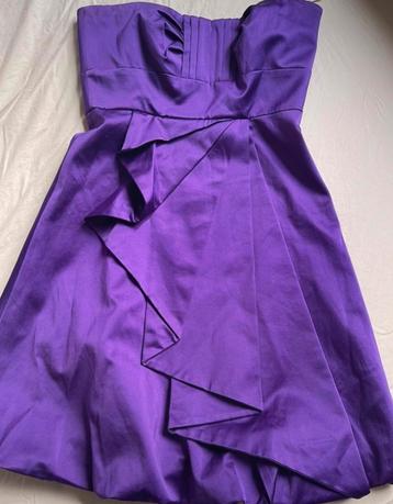 Karen Millen Paarse Cocktailjurk Nieuw S beschikbaar voor biedingen