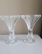Twee coupe / dessert glazen / kandelaars, Huis en Inrichting, Keuken | Servies, Glas of Glazen, Ophalen of Verzenden, Overige stijlen