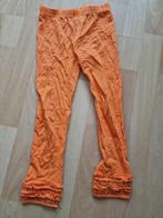 super leuke oranje legging met pailletten, Meisje, Ophalen of Verzenden, Broek, Zo goed als nieuw