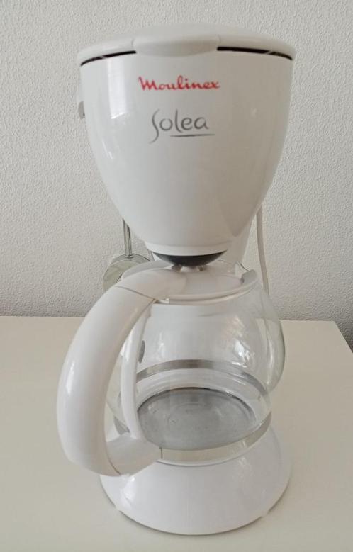 Moulinex Solea Filterkoffiezetapparaat 1,25L - Wit, Witgoed en Apparatuur, Koffiezetapparaten, Zo goed als nieuw, Gemalen koffie
