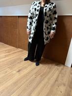 Carnavalsjas wit met koeienvlekken - Maat 42, Ophalen, Carnaval, Maat 42/44 (L), Zo goed als nieuw