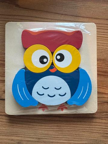 Houten Puzzel Uil - Leuk en Leerzaam! beschikbaar voor biedingen