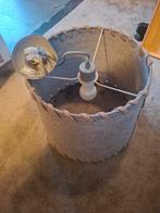 Grijze lampenkap met touw accenten, Huis en Inrichting, 25 tot 50 cm, Nieuw, Ophalen of Verzenden, Ovaal