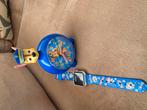 Paw patrol kinder horloge en klok, Ophalen of Verzenden, Zo goed als nieuw, Blauw, Jongen