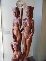Antiek Kunst Aziatisch houtsnijwerk Bali Mancave H 168 cm !, Antiek en Kunst, Kunst | Beelden en Houtsnijwerken, Ophalen