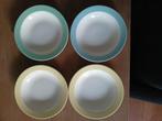Vintage Royal Maastricht pastel servies 4 diepe borden, Antiek en Kunst, Antiek | Servies los, Ophalen