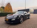 Porsche 981 Boxster S 3.4 PDK, Auto's, Zwart, Cabriolet, Zwart, Leder