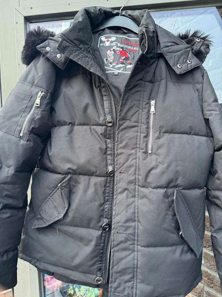 Moose Knuckles Jas XL - Rits defect, Kleding | Heren, Jassen | Zomer, Gedragen, Maat 56/58 (XL), Zwart, Ophalen of Verzenden