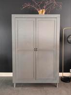 Houten kast met 2 deuren, 187x120 cm, met vakken., Ophalen, 70 tot 120 cm, 170 cm of meer, Grenenhout
