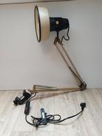 Vintage schaar lamp harmonica tafellamp Beige Japandi, Verzenden, Vintage, Zo goed als nieuw, Metaal