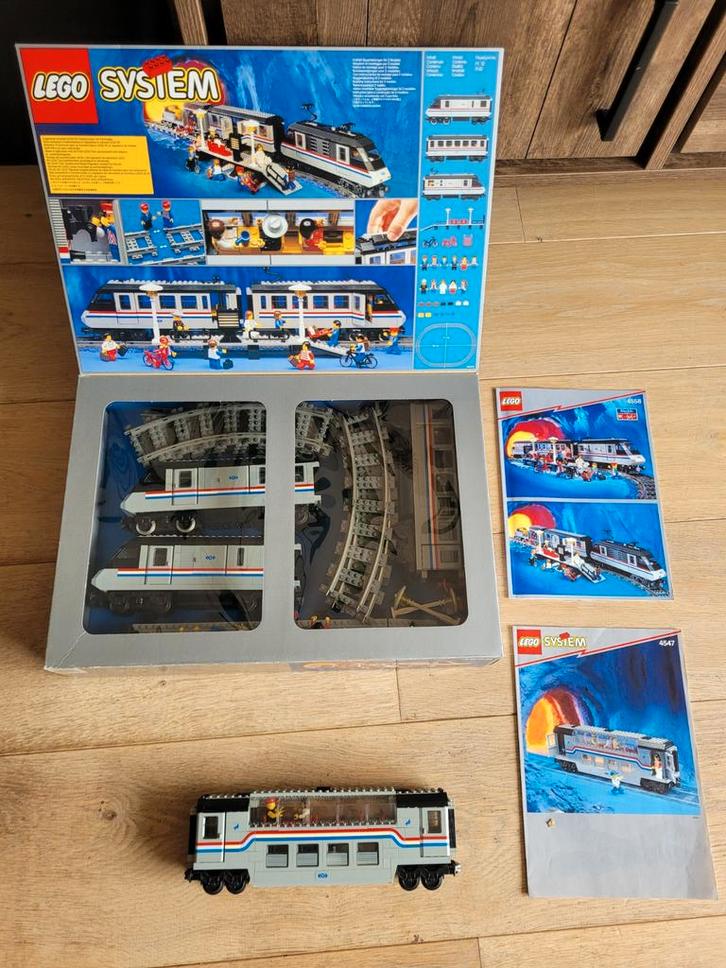 Lego 4558 & 4547 - Oude 9V Trein Sets - System - ZGAN, Kinderen en Baby's, Speelgoed | Duplo en Lego, Zo goed als nieuw, Ophalen