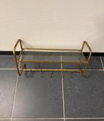 Gouden Kapstok met Glasplaat - Stijlvol!, Wandkapstok, Ophalen of Verzenden, Minder dan 100 cm, Glas