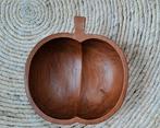Vintage houten schaaltje appel, Schaal, Rond, Ophalen of Verzenden, Zo goed als nieuw