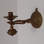 Vintage scheepskandelaar, brons, 20 cm lang, 10 cm hoog, Antiek en Kunst, Antiek | Kandelaars, Ophalen, Koper of Brons