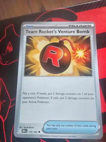 Pokémon kaart - Destined Rivals - Team Rocket's Venture Bomb beschikbaar voor biedingen