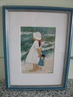 kunstdruk heide dahl, gesigneerd 1982, helemaal gaaf, Ophalen of Verzenden