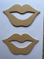 Houten lippen 2 stuks NIEUW, Ophalen of Verzenden, Nieuw, Materiaal