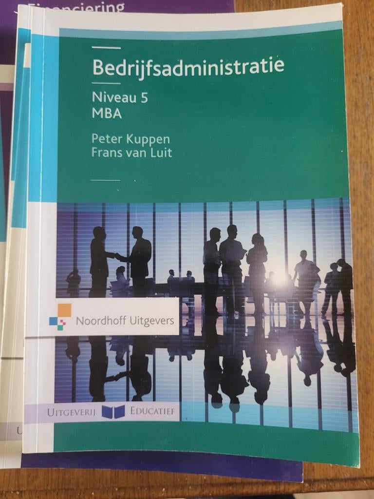 niveau 5 MBA boeken, Boeken, Ophalen of Verzenden, Frans van Luit; Peter Kuppen, Management, Zo goed als nieuw