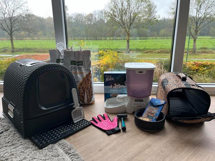 Compleet kattenpakket, Dieren en Toebehoren, Katten-accessoires, Gebruikt, Ophalen