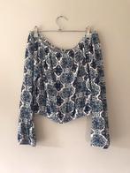 Coachella off the shoulder top met print lange mouwen maat S, Kleding | Dames, H&M, Zo goed als nieuw, Lange mouw, Maat 36 (S)
