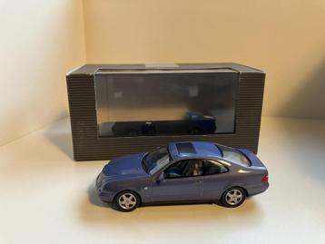 Mercedes CLK Coupe  2001  blauw  1/43 Herpa beschikbaar voor biedingen
