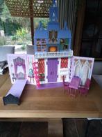 Elsa kasteel.Frozen.Groot.Met 2 poppen, Kinderen en Baby's, Ophalen of Verzenden, Zo goed als nieuw, Poppenhuis