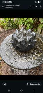 Waterfontein, steen, meter hoog, prima staat., Tuin en Terras, Waterpartijen en Fonteinen, Ophalen, Gebruikt, Graniet, Waterval