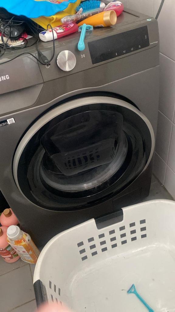 Samsung Wasmachine met Doseersysteem - Defecte Rubber, Witgoed en Apparatuur, Wasmachines, Gebruikt, Voorlader, 6 tot 8 kg, 85 tot 90 cm