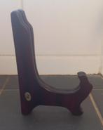 Donkerbruine houten bordenhouder #1, Antiek en Kunst, Ophalen of Verzenden