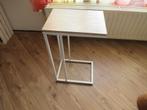 Bijzettafel Wit Hout verplaatsbaar Lichtgewicht, Huis en Inrichting, Tafels | Bijzettafels, Ophalen, Overige materialen, Minder dan 55 cm