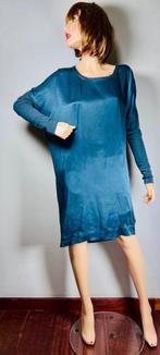 By Malene Birger jurk tuniek M petroleum groen blauw zijde, Maat 38/40 (M), Blauw, Ophalen of Verzenden, Zo goed als nieuw