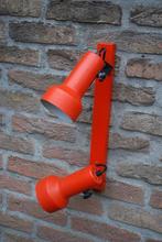 Vintage oranje spots, Huis en Inrichting, Lampen | Spots, Gebruikt, Metaal of Aluminium, Vintage, Ophalen of Verzenden