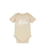 Malelions Baby Signature Short Sleeve Bodysuit Beige, Malelions, Nieuw, Ophalen of Verzenden, Jongetje