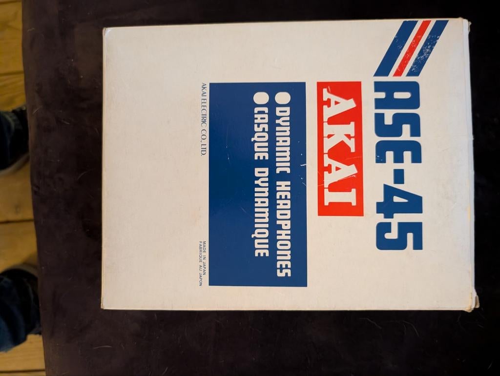 AKAI ASE-45 – originele Japanse vintage hoofdtelefoon – comp, Ophalen of Verzenden, Zo goed als nieuw