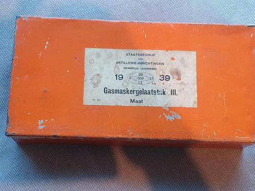 Hembrug Gasmasker en toebehoren Nederlands leger voor 1940, Verzamelen, Militaria | Tweede Wereldoorlog, Landmacht, Nederland