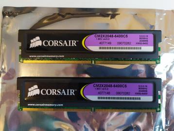 Corsair XMS2 4GB (2 x 2 GB) DDR2 Dual Channel Kit PC 6400 beschikbaar voor biedingen