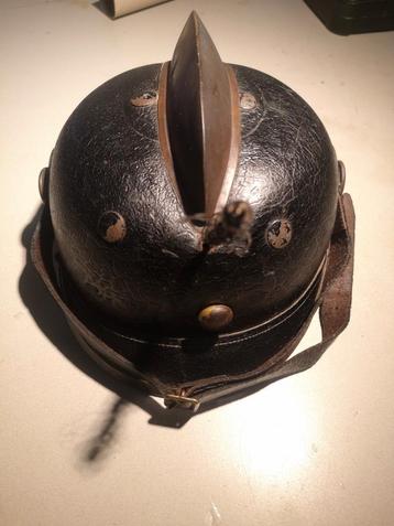 Pinhelm pickelhaube omgebouwd Brandweer Helm WO1 beschikbaar voor biedingen