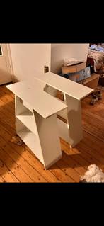 Glazen bureaublad met poten, Ophalen