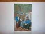 Oude ansichtkaart Volendam drie vissers in zeer goede staat, Ophalen of Verzenden, Voor 1920, Noord-Holland