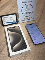 iPhone 15 Pro – 128GB – Natural Titanium 1 jaar garantie, Apple, 88 %, Ophalen of Verzenden, Zo goed als nieuw
